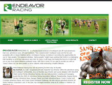 Tablet Screenshot of endeavorracing.com